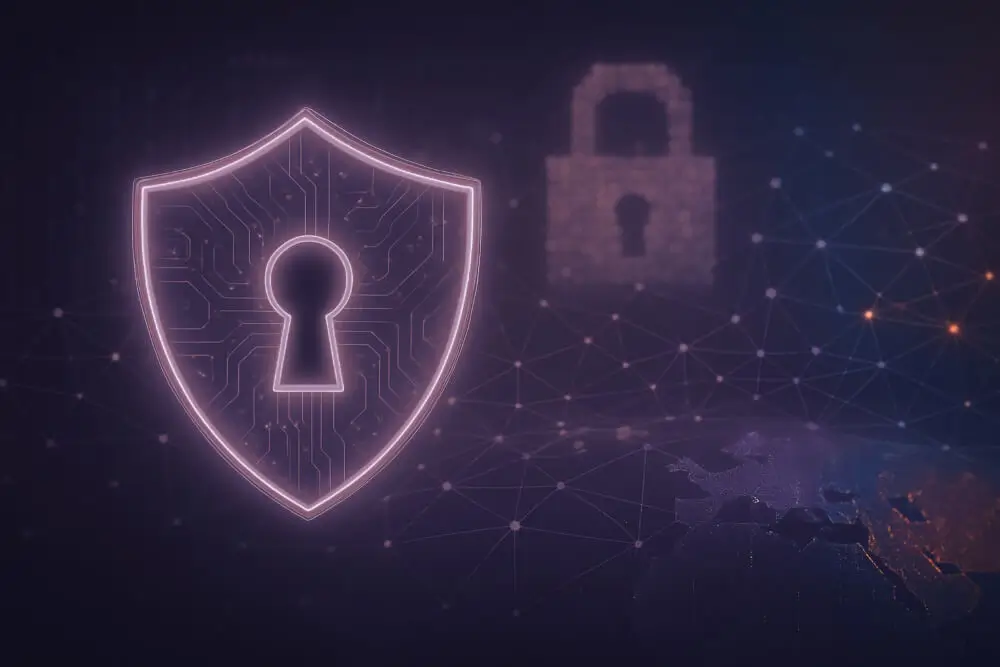 close-up-laptop-with-lock-chain