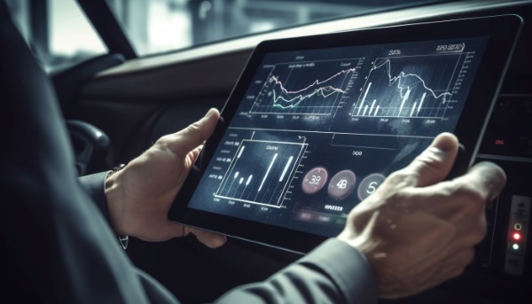 Person reading managed service report