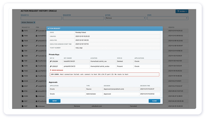 ukm keyaction details - UI
